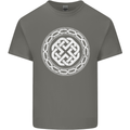 Viking Symbol Norse Mythology White Gym Mens Cotton T-Shirt Tee Top Charcoal