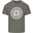Viking Symbol Norse Mythology White Gym Mens Cotton T-Shirt Tee Top Charcoal