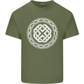 Viking Symbol Norse Mythology White Gym Mens Cotton T-Shirt Tee Top Military Green
