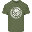 Viking Symbol Norse Mythology White Gym Mens Cotton T-Shirt Tee Top Military Green