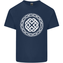 Viking Symbol Norse Mythology White Gym Mens Cotton T-Shirt Tee Top Navy Blue