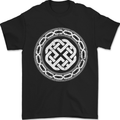 Viking Symbol Norse Mythology White Gym Mens T-Shirt 100% Cotton Black