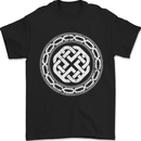 Viking Symbol Norse Mythology White Gym Mens T-Shirt 100% Cotton Black