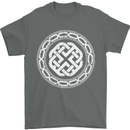 Viking Symbol Norse Mythology White Gym Mens T-Shirt 100% Cotton Charcoal
