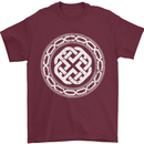 Viking Symbol Norse Mythology White Gym Mens T-Shirt 100% Cotton Maroon
