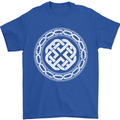 Viking Symbol Norse Mythology White Gym Mens T-Shirt 100% Cotton Royal Blue