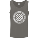 Viking Symbol Norse Mythology White Gym Mens Vest Tank Top Charcoal