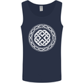 Viking Symbol Norse Mythology White Gym Mens Vest Tank Top Navy Blue