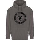 Viking Symbol Skaldenmet Black Gym Mens 80% Cotton Hoodie Charcoal