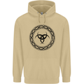 Viking Symbol Skaldenmet Black Gym Mens 80% Cotton Hoodie Sand