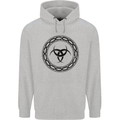 Viking Symbol Skaldenmet Black Gym Mens 80% Cotton Hoodie Sports Grey