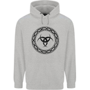 Viking Symbol Skaldenmet Black Gym Mens 80% Cotton Hoodie Sports Grey