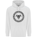 Viking Symbol Skaldenmet Black Gym Mens 80% Cotton Hoodie White