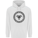 Viking Symbol Skaldenmet Black Gym Mens 80% Cotton Hoodie White