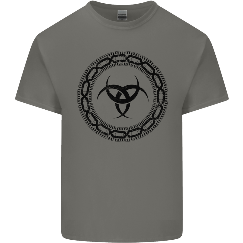 Viking Symbol Skaldenmet Black Gym Mens Cotton T-Shirt Tee Top Charcoal
