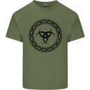 Viking Symbol Skaldenmet Black Gym Mens Cotton T-Shirt Tee Top Military Green