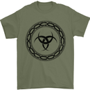 Viking Symbol Skaldenmet Black Gym Mens T-Shirt 100% Cotton Military Green