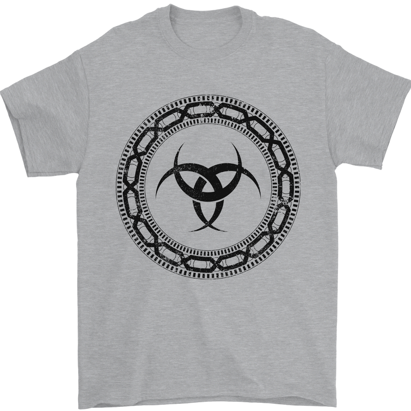 Viking Symbol Skaldenmet Black Gym Mens T-Shirt 100% Cotton Sports Grey