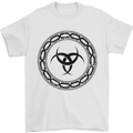Viking Symbol Skaldenmet Black Gym Mens T-Shirt 100% Cotton White