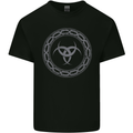 Viking Symbol Skaldenmet Grey Gym Mens Cotton T-Shirt Tee Top Black