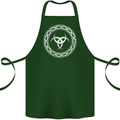 Viking Symbol Skaldenmet White Gym Cotton Apron 100% Organic Forest Green
