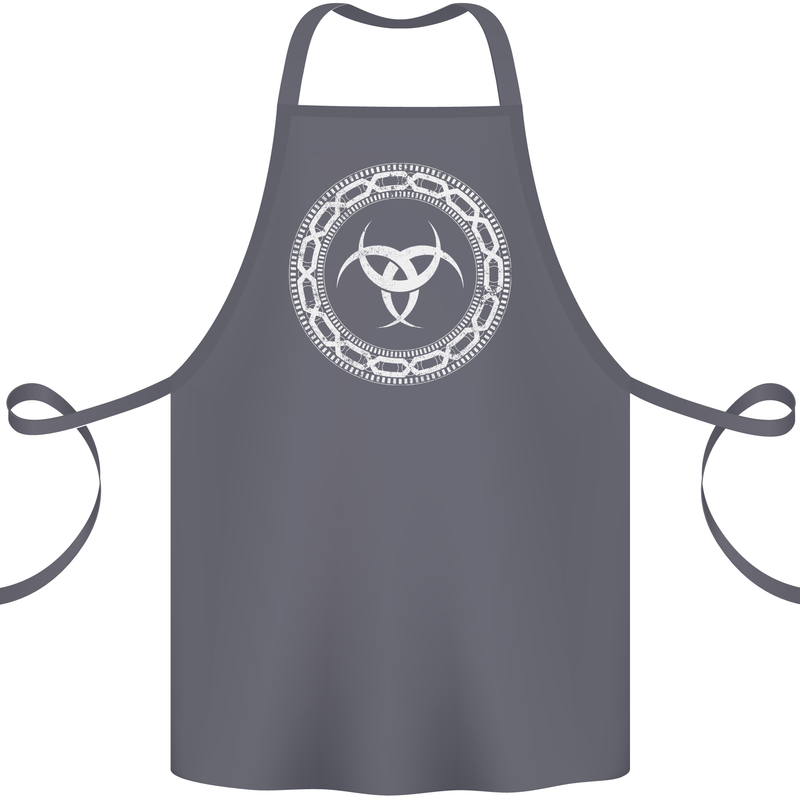 Viking Symbol Skaldenmet White Gym Cotton Apron 100% Organic Steel