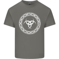 Viking Symbol Skaldenmet White Gym Mens Cotton T-Shirt Tee Top Charcoal