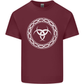 Viking Symbol Skaldenmet White Gym Mens Cotton T-Shirt Tee Top Maroon