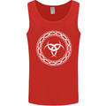 Viking Symbol Skaldenmet White Gym Mens Vest Tank Top Red