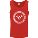 Viking Symbol Skaldenmet White Gym Mens Vest Tank Top Red