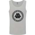 Viking Symbol Valknut Black Gym Mens Vest Tank Top Sports Grey
