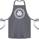 Viking Symbol Valknut White Gym Cotton Apron 100% Organic Steel