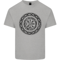 Viking Symbol Vegvisir Black Gym Mens Cotton T-Shirt Tee Top Sports Grey