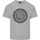 Viking Symbol Vegvisir Black Gym Mens Cotton T-Shirt Tee Top Sports Grey