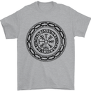 Viking Symbol Vegvisir Black Gym Mens T-Shirt 100% Cotton Sports Grey