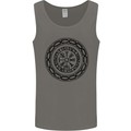 Viking Symbol Vegvisir Black Gym Mens Vest Tank Top Charcoal
