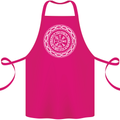 Viking Symbol Vegvisir White Gym Cotton Apron 100% Organic Pink