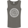 Viking Symbol Vegvisir White Gym Mens Vest Tank Top Charcoal