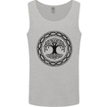 Viking Symbol Yggdrasil Black Gym Mens Vest Tank Top Sports Grey
