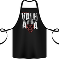 Viking Warrior Skull Valhalla Cotton Apron 100% Organic Black