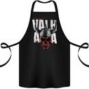 Viking Warrior Skull Valhalla Cotton Apron 100% Organic Black