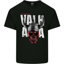 Viking Warrior Skull Valhalla Kids T-Shirt Childrens Black