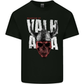 Viking Warrior Skull Valhalla Mens Cotton T-Shirt Tee Top Black