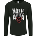 Viking Warrior Skull Valhalla Mens Long Sleeve T-Shirt Black
