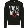 Viking Warrior Skull Valhalla Mens Sweatshirt Jumper Black