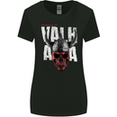 Viking Warrior Skull Valhalla Womens Wider Cut T-Shirt Black