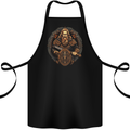 Viking Warrior With Sword and Shield Cotton Apron 100% Organic Black