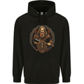 Viking Warrior With Sword and Shield Mens 80% Cotton Hoodie Black