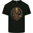Viking Warrior With Sword and Shield Mens Cotton T-Shirt Tee Top Black