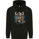 Viking With Horned Helmet Childrens Kids Hoodie Black